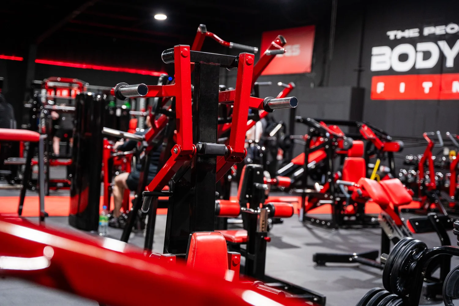 Body Tech Winsford red training floor.